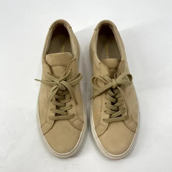Common Projects EU 36 Woman Original Achilles Suede Sneaker Tan
